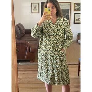 Vintage Boho Paisley Shift Dress